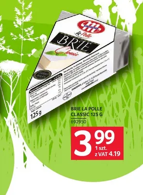 Ser Brie Classic La Polle Mlekovita promocja w Selgros