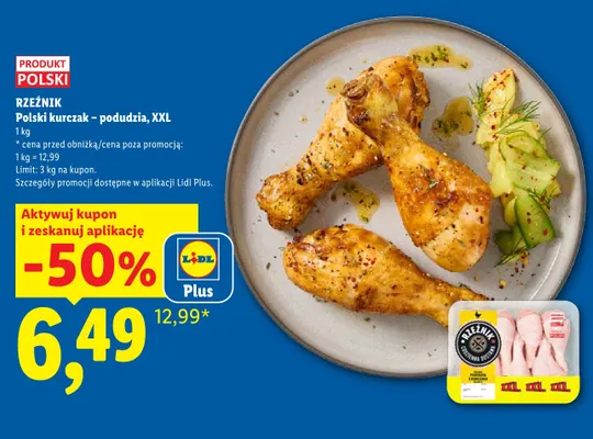 Podudzia z kurczaka Rzeźnik XXL promocja w Lidl