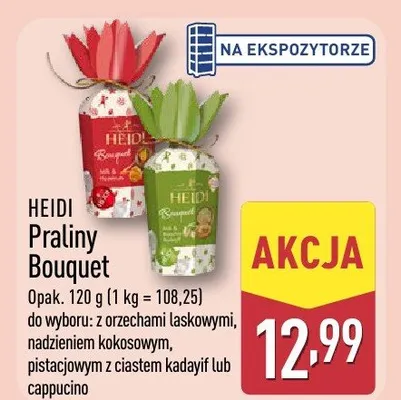 Praliny Bouquet z nadzieniem cappucino promocja w Aldi
