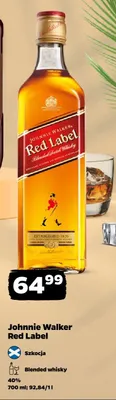 Whisky Johnnie Walker Red Label promocja w Netto