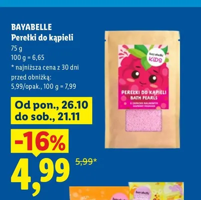 Perełki do kąpieli Bayabelle promocja w Lidl