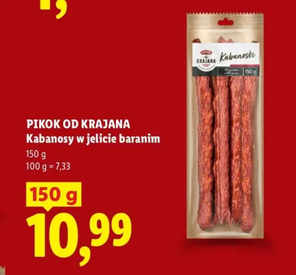 Kabanosy w jelicie baranim Pikok Od Krajana promocja w Lidl