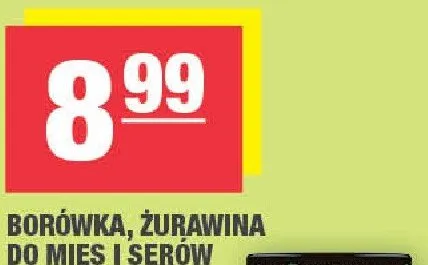Borówka, żurawina do mięs i serów Łowicz promocja w SPAR