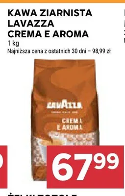 Kawa ziarnista Lavazza Crema e Aroma promocja w Stokrotka