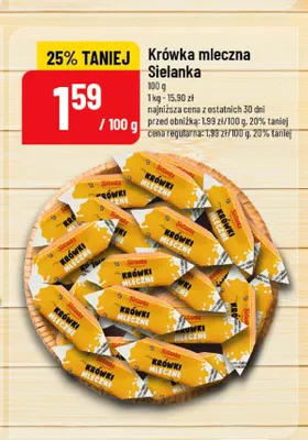 Krówka mleczna Sielanka promocja w POLOmarket