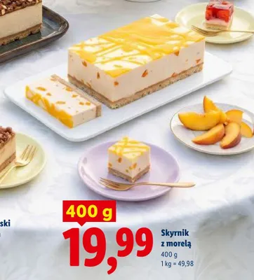 Skyrnik z morelą promocja w Lidl