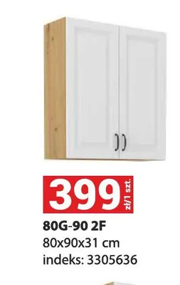 Szafka kuchenna 80 g-90 2F 80x90x31 cm promocja w Merkury Market