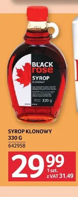 Syrop klonowy Black Rose promocja w Selgros