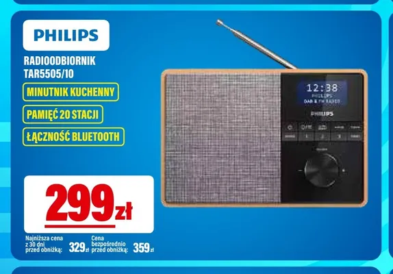 Radioodbiornik TAR5505/10 Philips promocja w RTV EURO AGD