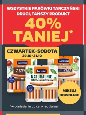 Parówki z filetem z kurczaka Tarczyński promocja w Netto