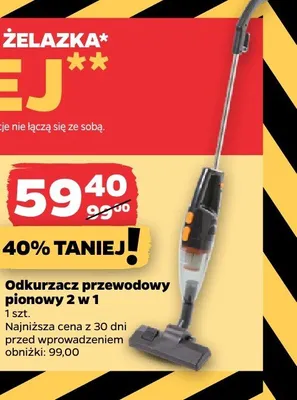 Odkurzacz przewodowy pionowy 2 w 1 promocja w Netto