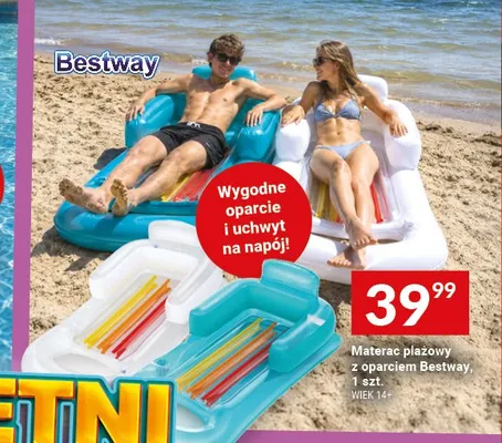 Materac plażowy z oparciem Bestway promocja w Twój Market