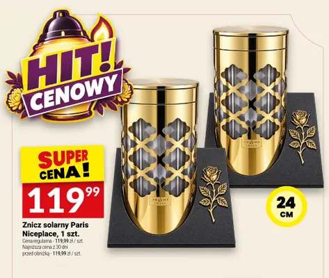 Znicz solarny Paris 24 cm Niceplace promocja w Twój Market