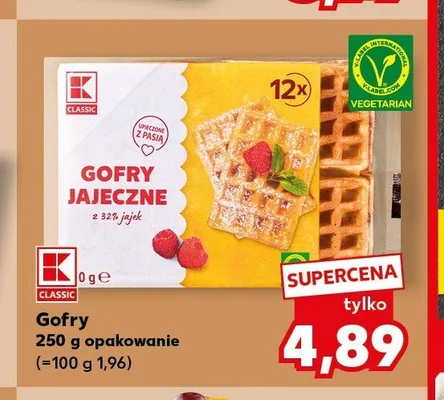 Gofry jajeczne K-Classic promocja w Kaufland