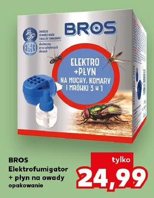 Elektrofumigator + płyn na owady BROS promocja w Kaufland