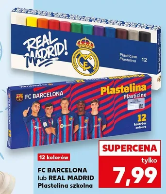 Plastelina szkolna FC Barcelona promocja w Kaufland