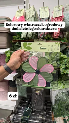 Kolorowy wiatraczek ogrodowy promocja w Pepco