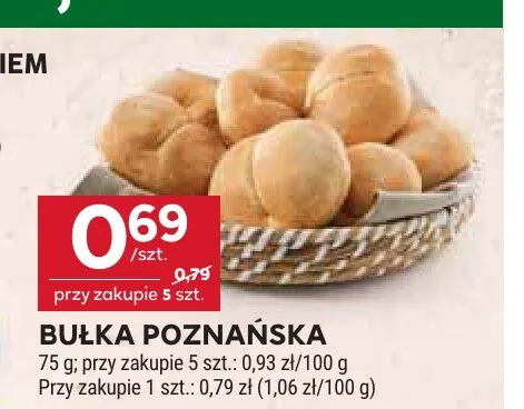 Bułka poznańska promocja w Stokrotka