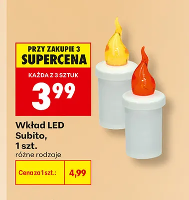 Wkład LED Subito promocja w Biedronka