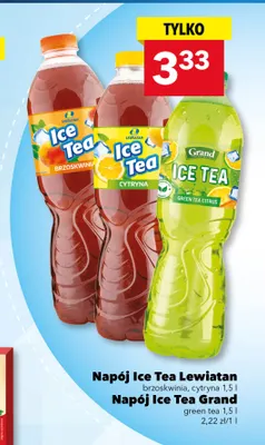 Napój Ice Tea brzoskwinia Lewiatan promocja w LEWIATAN