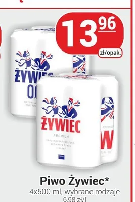 Piwo Żywiec 0.0% 4-pak 500ml promocja w Delikatesy Sezam
