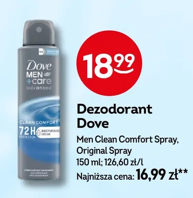 Dezodorant Dove Original Spray promocja w Żabka