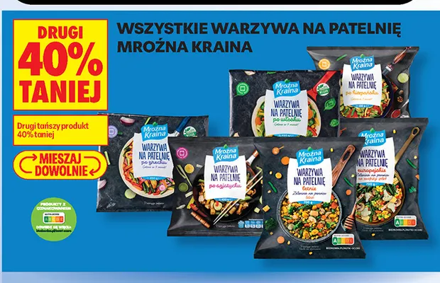Warzywa na patelnię Mroźna Kraina promocja w Biedronka