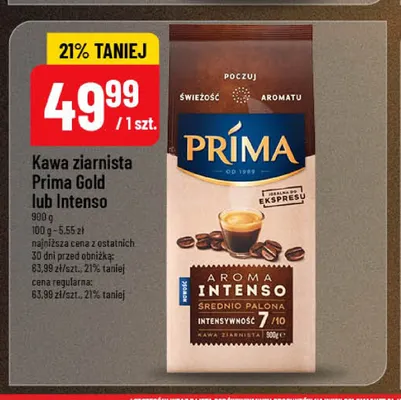 Kawa ziarnista Prima Gold promocja w POLOmarket