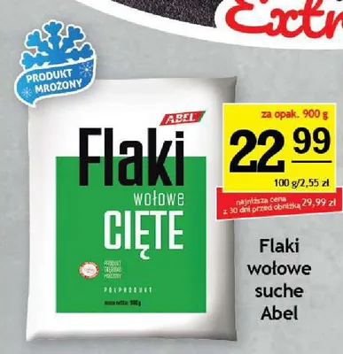 Flaki wołowe cięte suche Abel promocja w Gram Market