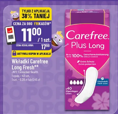 Wkładki Long Fresh promocja w POLOmarket