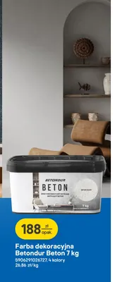 Farba dekoracyjna Betondur Beton promocja w Castorama