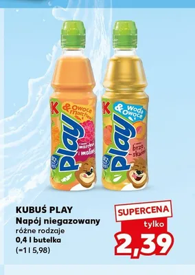 Napój niegazowany Kubuś Play brzoskwinia promocja w Kaufland