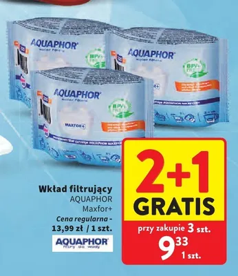 Wkład filtrujący Aquaphor Maxfor+ promocja w Intermarche