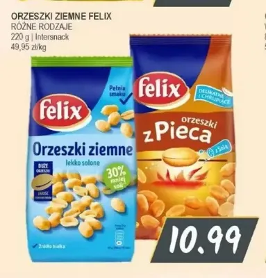 Orzeszki z pieca Felix z solą promocja w Słoneczko