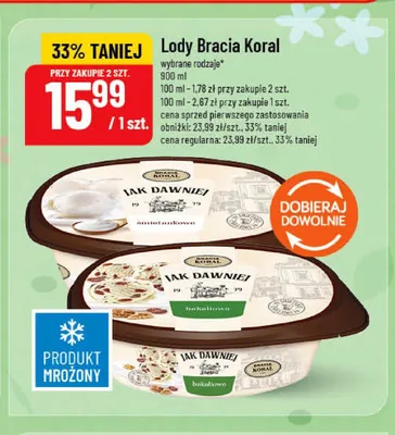 Lody bakaliowe Jak Dawniej Bracia Koral promocja w POLOmarket