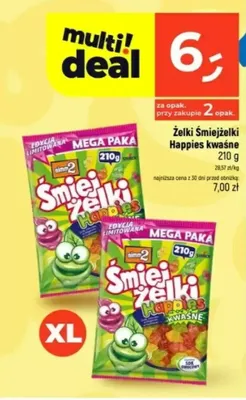 Żelki Śmiejżelki Happies kwaśne promocja w Dealz