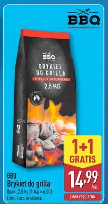 Brykiet do grilla promocja w Aldi