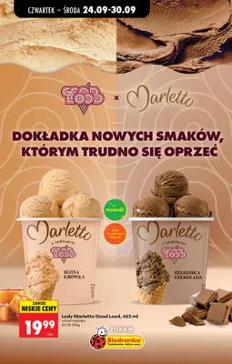 Lody Marletto Good Lood belgijska czekolada promocja w Biedronka