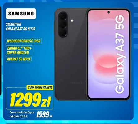 Smartfon Samsung Galaxy A37 5g 6/128 promocja w RTV EURO AGD