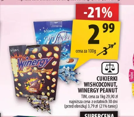 Cukierki Solen Winergy Peanut promocja w Arhelan