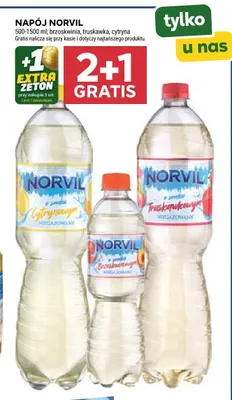 Napój Norvil o smaku brzoskwiniowym promocja w Stokrotka