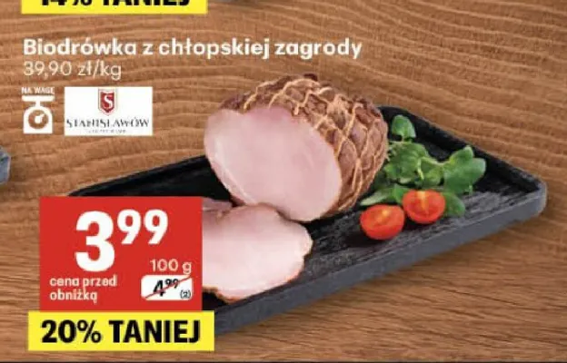 Biodrówka z chłopskiej zagrody Stanisławów promocja w Delikatesy Centrum