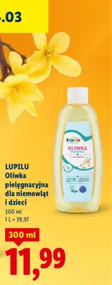 Oliwka pielęgnacyjna dla niemowląt i dzieci promocja w Lidl