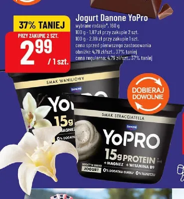 Jogurt Danone YoPro o smaku waniliowym promocja w POLOmarket