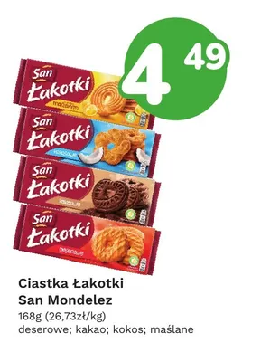 Ciastka Łakotki San Mondelez deserowe promocja w Limonka