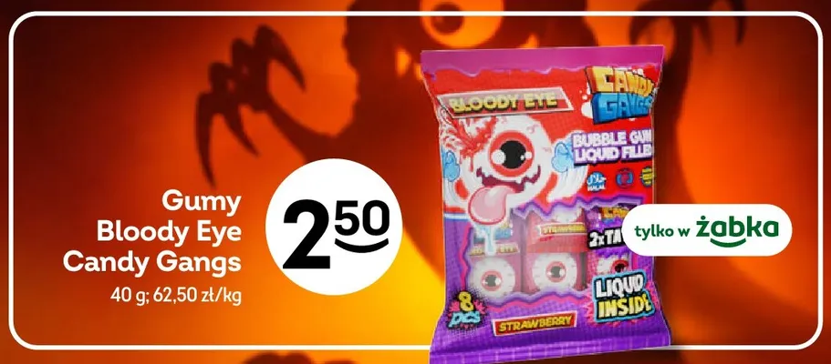 Gumy Bloody Eye Candy Gangs promocja w Żabka
