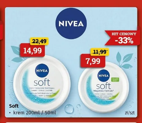 Krem Soft Nivea promocja w Drogeria Kosmyk