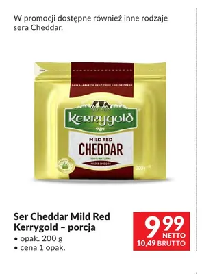 Ser cheddar Mild Red porcja Kerrygold promocja w Makro