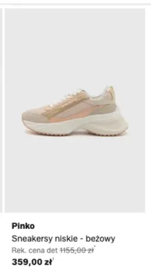 Sneakersy niskie Pinko beżowe promocja w Lounge by Zalando