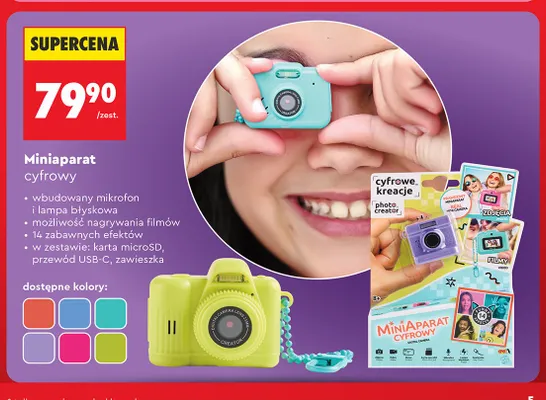 Miniaparat cyfrowy Photo Creator promocja w Biedronka